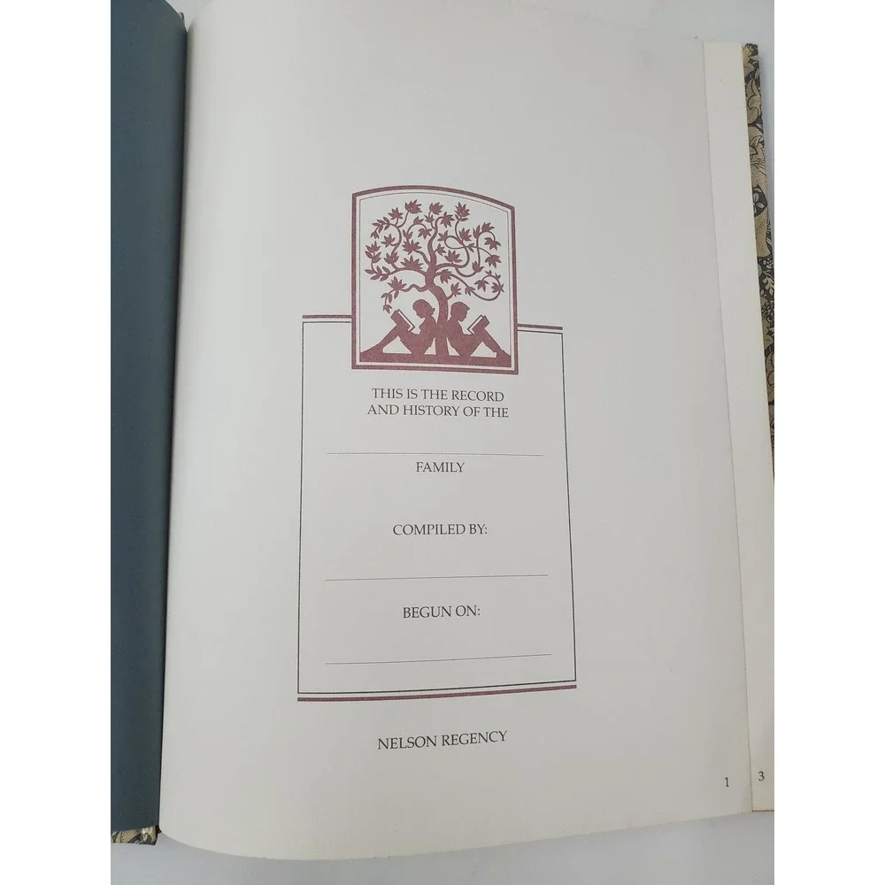 Our Family A Historical Journal William Morris Cover Thomas Nelson 1990 Unused